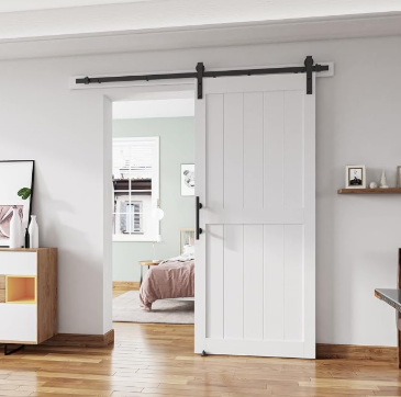 36''x84'' Sliding Barn Door with 6.6 Ft Barn Door Hardware Kit
