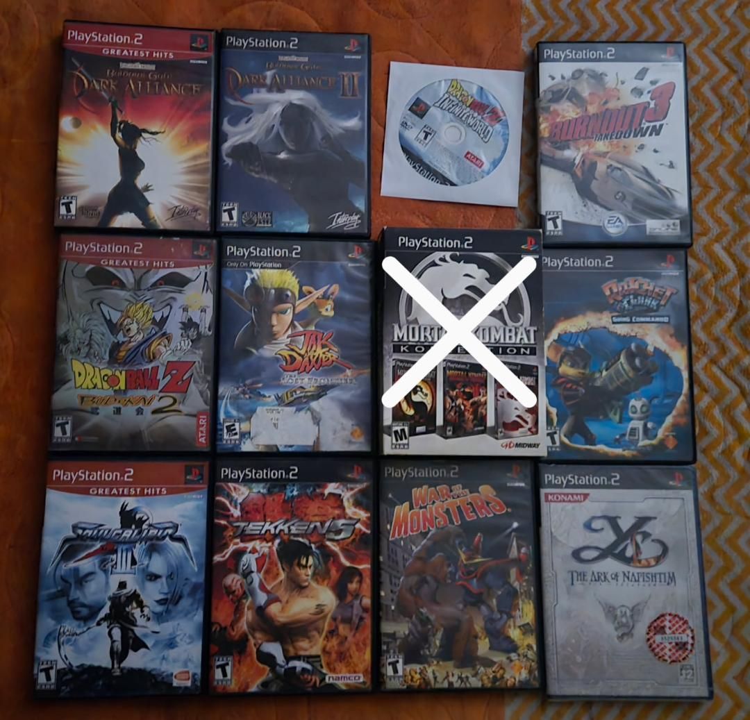 Ps2 game bundle including Baldur's Gate! trades considered!