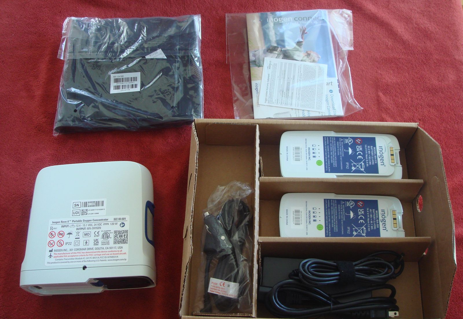 Inogen Rove 6 Portable Oxygen Concentrator with LESS THAN 21 TOTAL HOURS! Great Oxygen Machine.