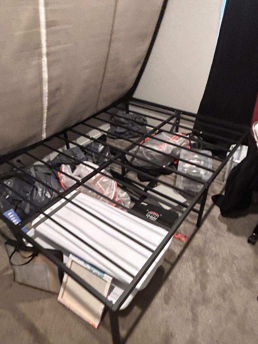 Foldable Queen Mattress And Metal Frame