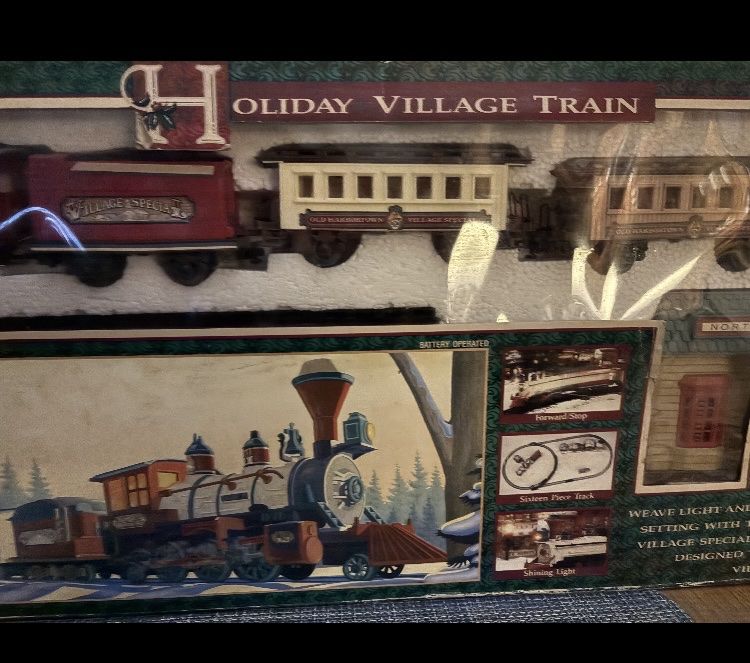 Vintage Holiday Village Train
