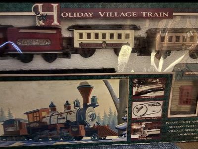 Vintage Holiday Village Train