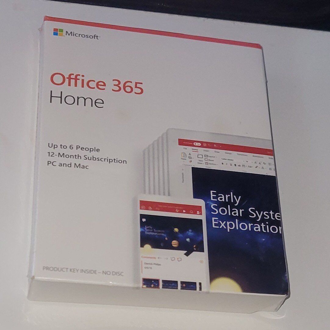 NEW Microsoft Office 365 Home Up to 6 users 1 y