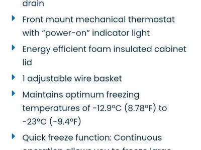 Danby 11.0 cu. ft. Chest Freezer - White (Model DCFM110B1WDB)