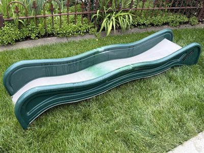 Lifetime products industrial swingset slide only. Has some green paint on it but works fine.