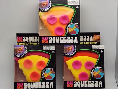 Needoh Bundle - Squeezza Pizzas - Pink, Yellow, & Orange Crust