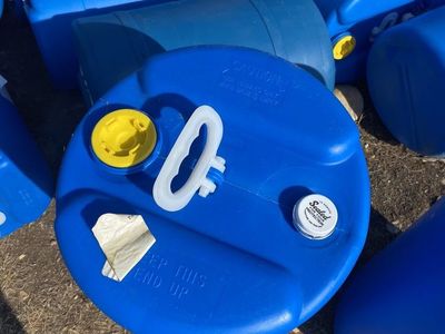 Blue plastic