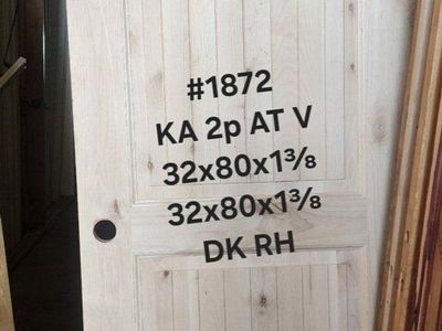 Unfinished Wood Interior Doors - Various Styles & Sizes (32x80, 30x80)