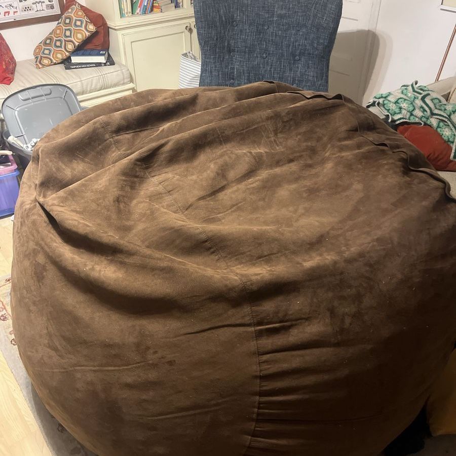 Brown bean bag