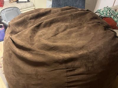 Brown bean bag