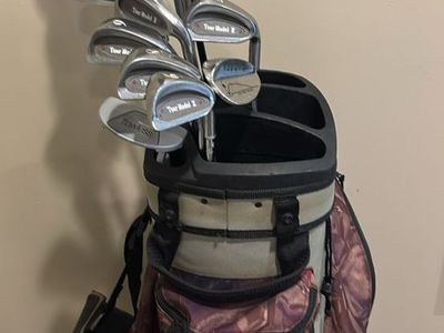 Top flite, tour model II, and tour edge Bazooka golf club set