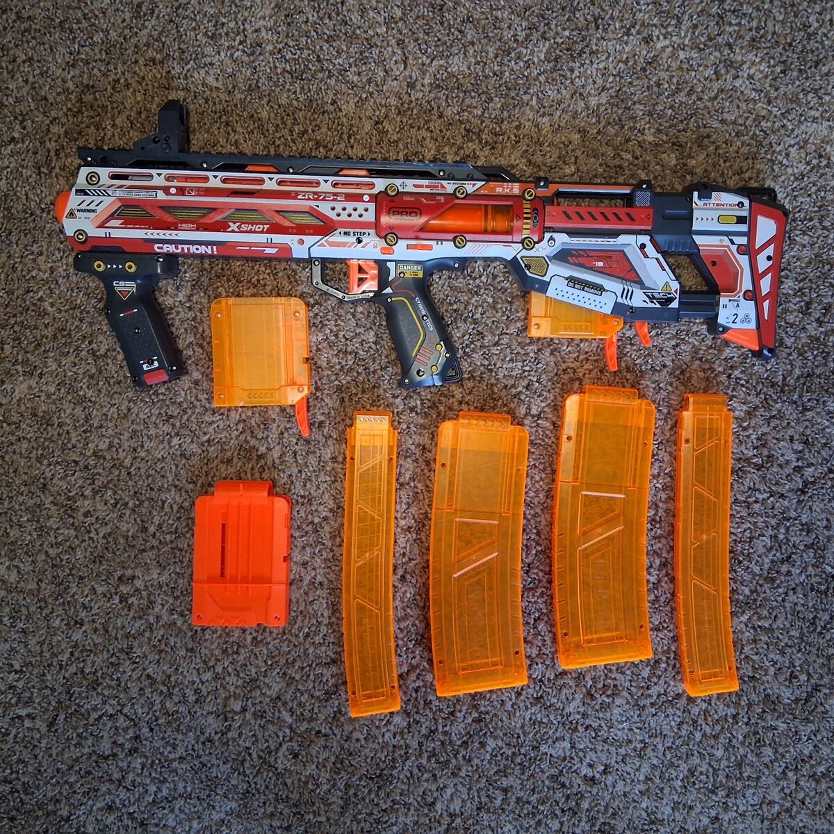X shot long shot nerf gun