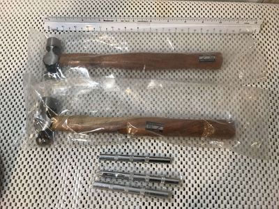 Ball Peen Hammer, 2 Available, 3 Eyelet Setters, all new