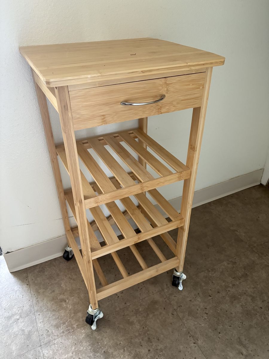 Bamboo Kitchen Trolley