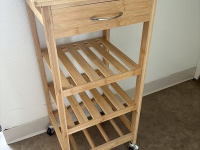 Bamboo Kitchen Trolley