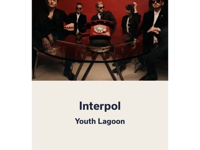 2 Interpol GA Lawn Tickets - Red Butte Garden (8/4)