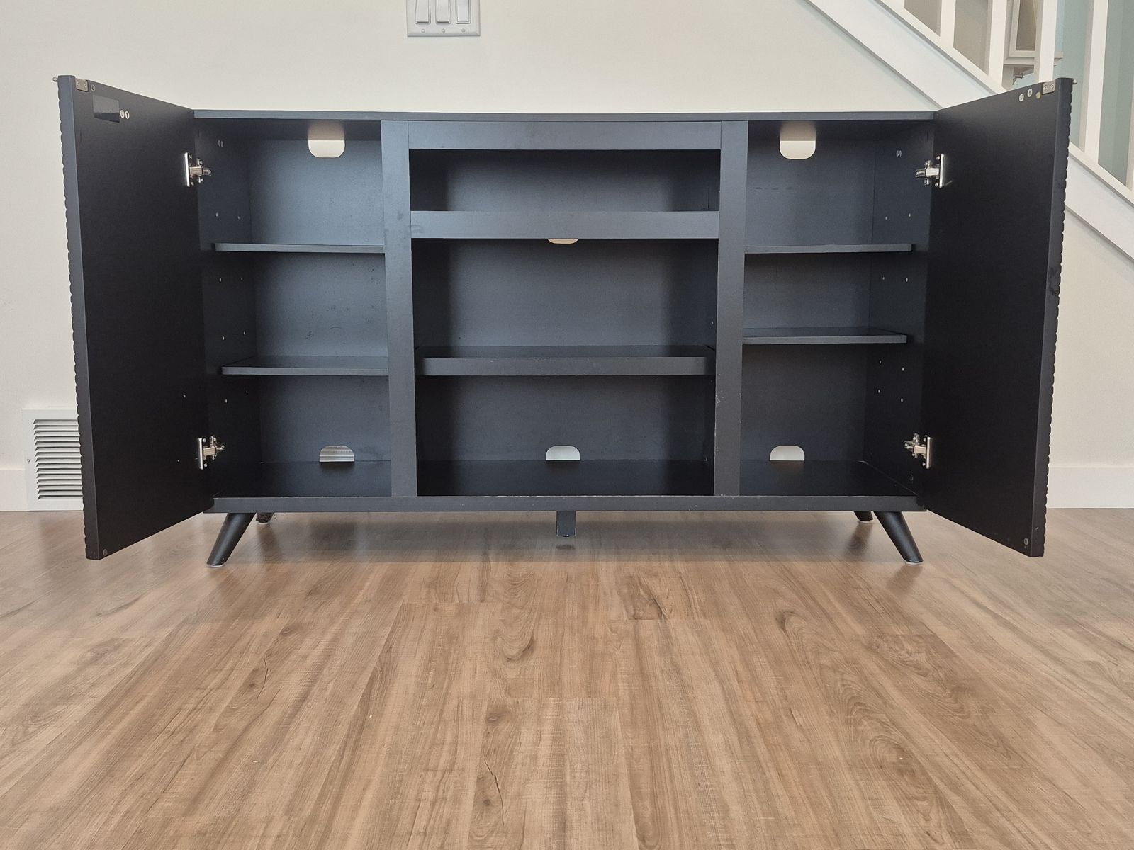 Black entertainment center for sale