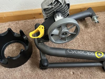 CycleOps bike trainer & block. BIKE NOT INCLUDED.