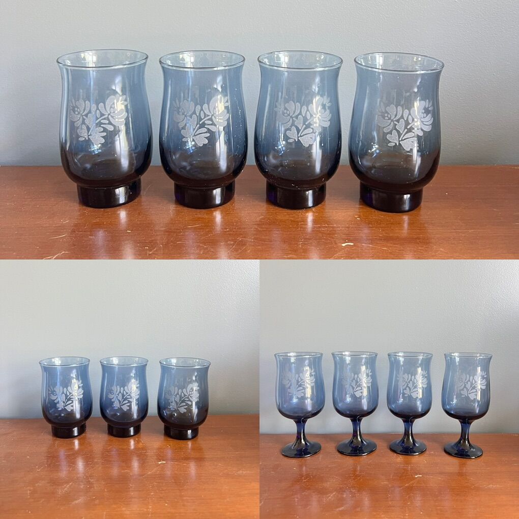 Various Pfaltzgraff Vintage Glassware Sets