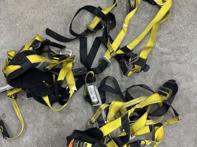 Guardian Fall Protection Harness 6ft 900 lbs Yellow/Black - M-L Size