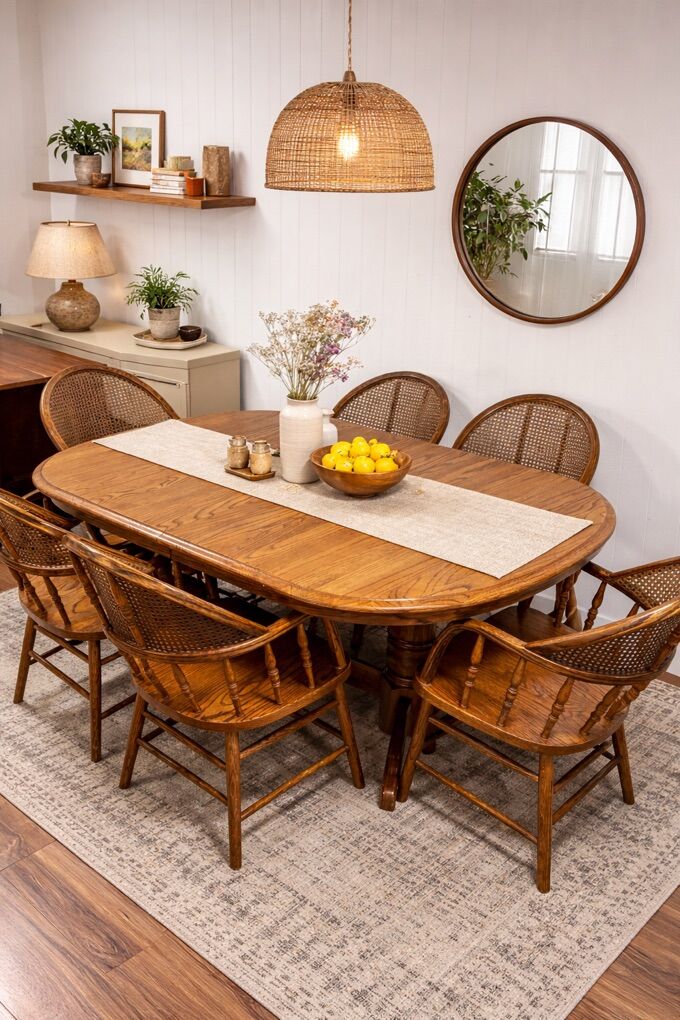 Vintage MCM Farmhouse Dining Set