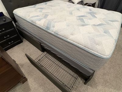 Queen Mattress Bed Set & Night Stand