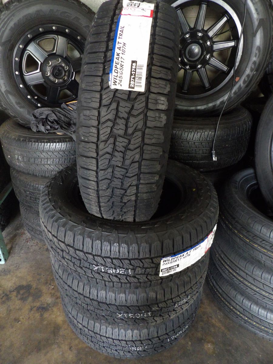 245/65R17 FALKEN WILD PEAK A/T TRAIL SET OF NEW TIRES