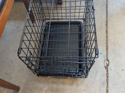 small dog metal crate