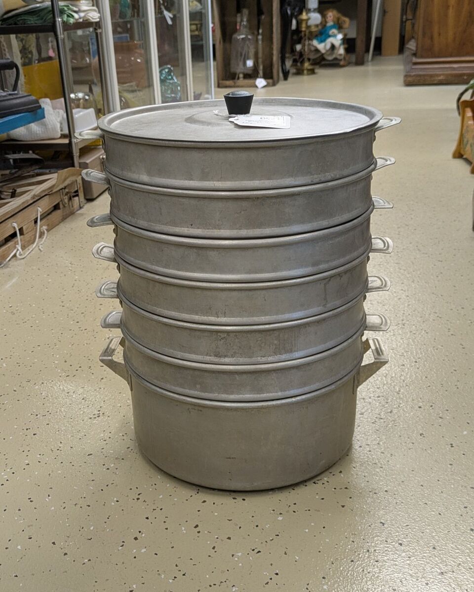 Soviet Era Kazakhstani Mantovarka Aluminum Dumplin