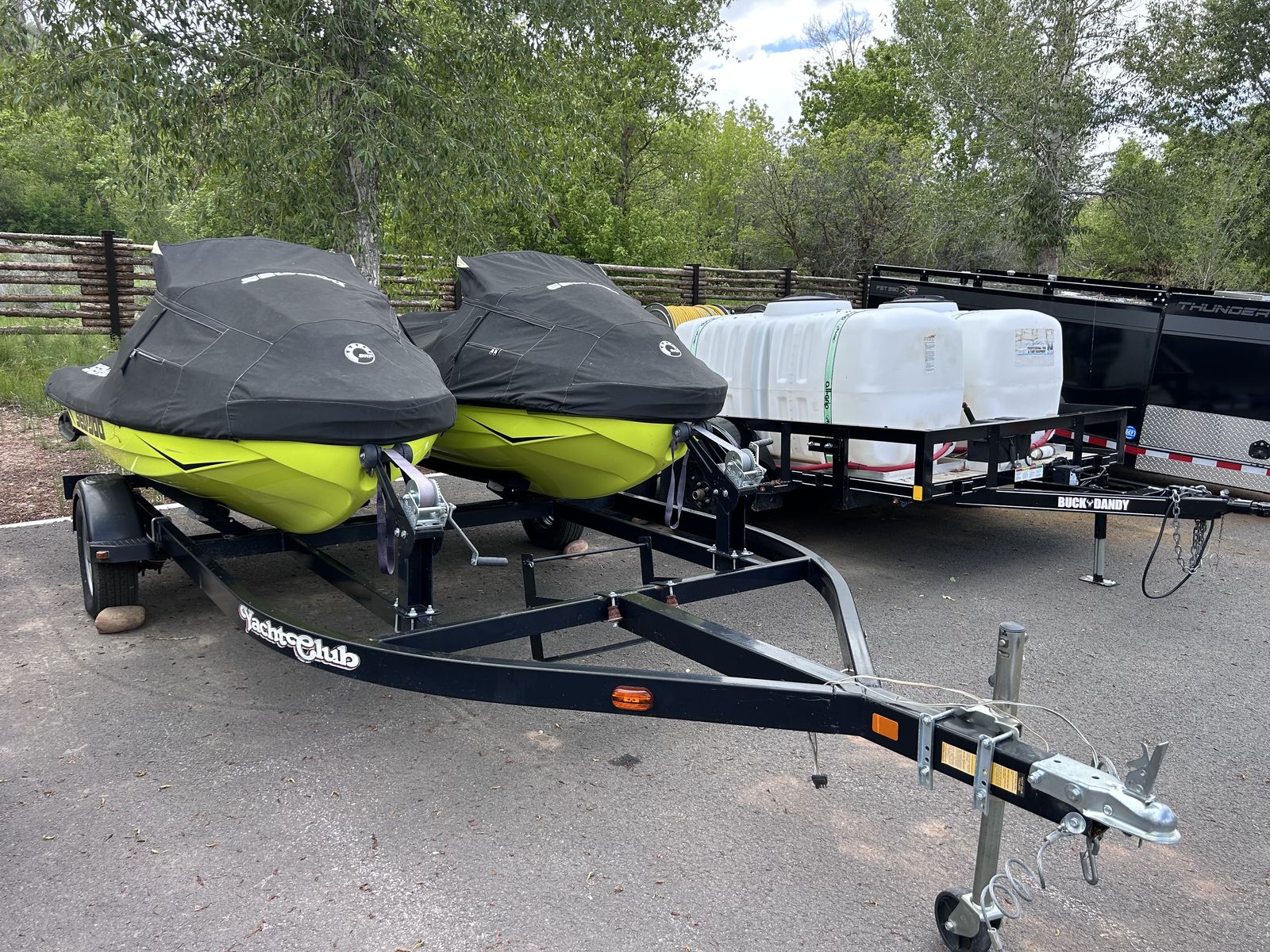 2 - 2019 Sea Doo RXT X Jetskis with 2 Place Trailer