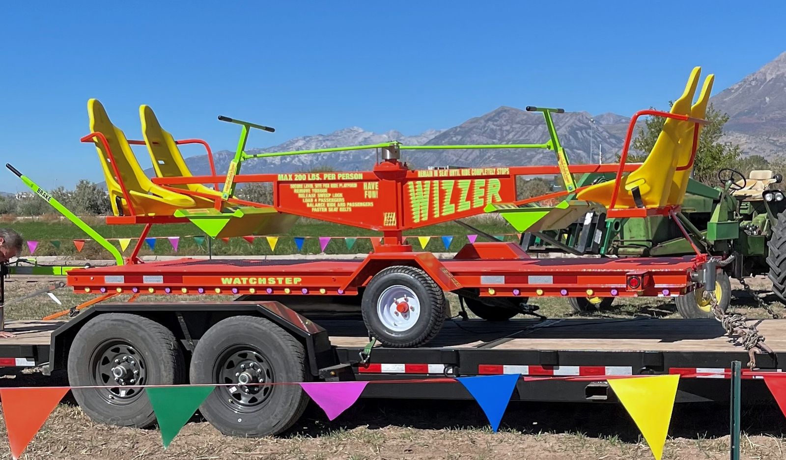 Wizzer Pump & Spin Trailer-Mounted Carnival Ride