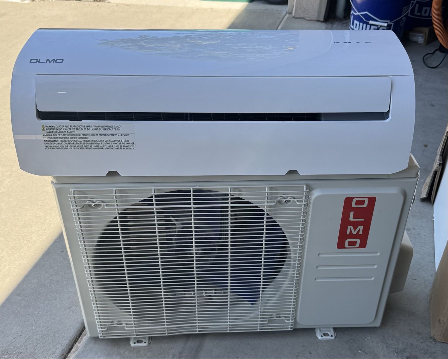 OLMO Mini Split Air Conditioner Heat Pump System Outdoor/Indoor Unit