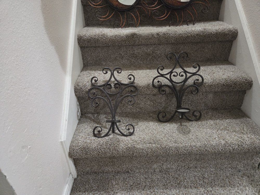 Wrought Iron Scrollwork Wall Sconce Candle Holder, 16.5" Tall
