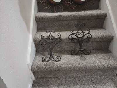 Wrought Iron Scrollwork Wall Sconce Candle Holder, 16.5" Tall