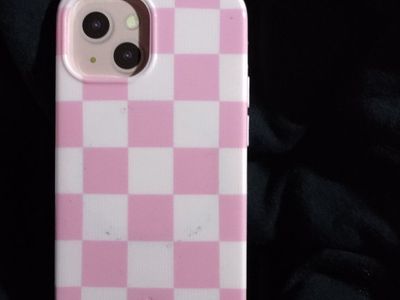 Velvet Caviar Pink & White Checkered Phone Case for iPhone 13 - Aesthetic Style