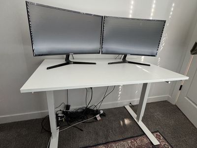 IKEA Trotten Adjustable Standing Desk White