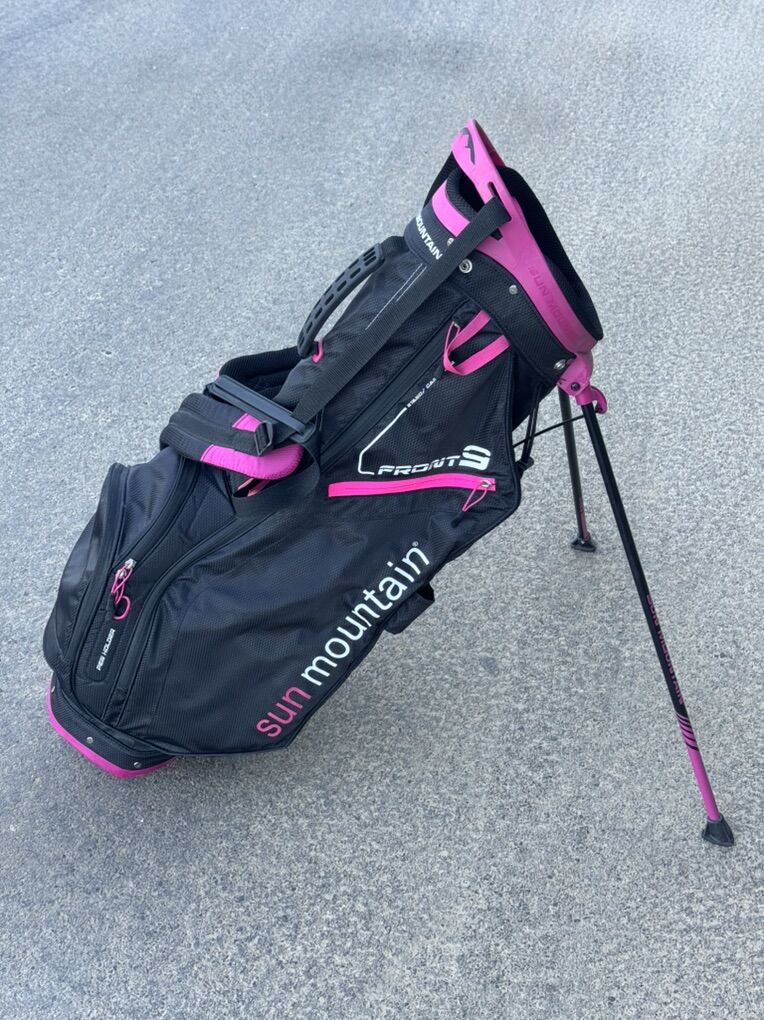Sun Mountain Front 9 Golf Stand Bag Pink Black