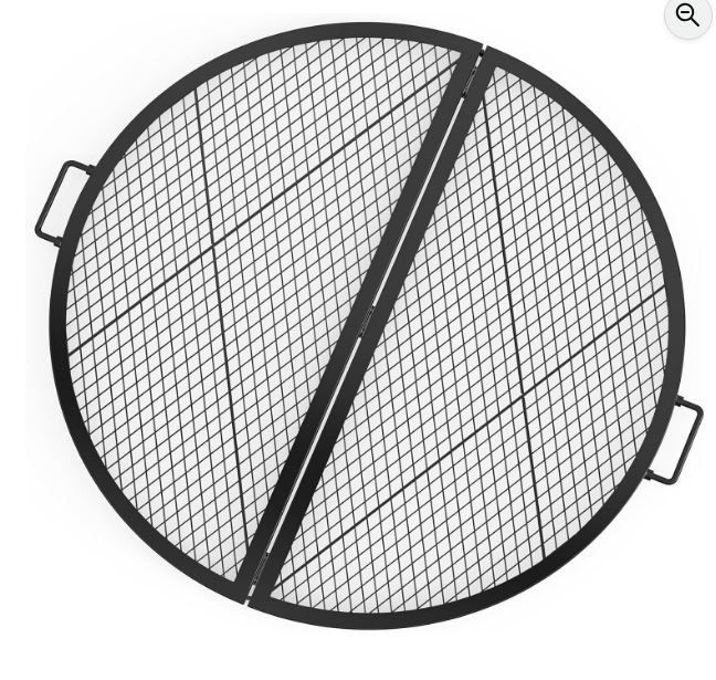 Fire Pit Grill Grate 36” Round Folding Campfire Cooking Grate