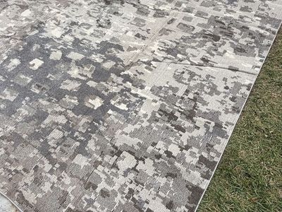 New. New. SAFAVIEH Madison Collection Area Rug - 10' x 14', Grey & Beige, Boho Abstract Design