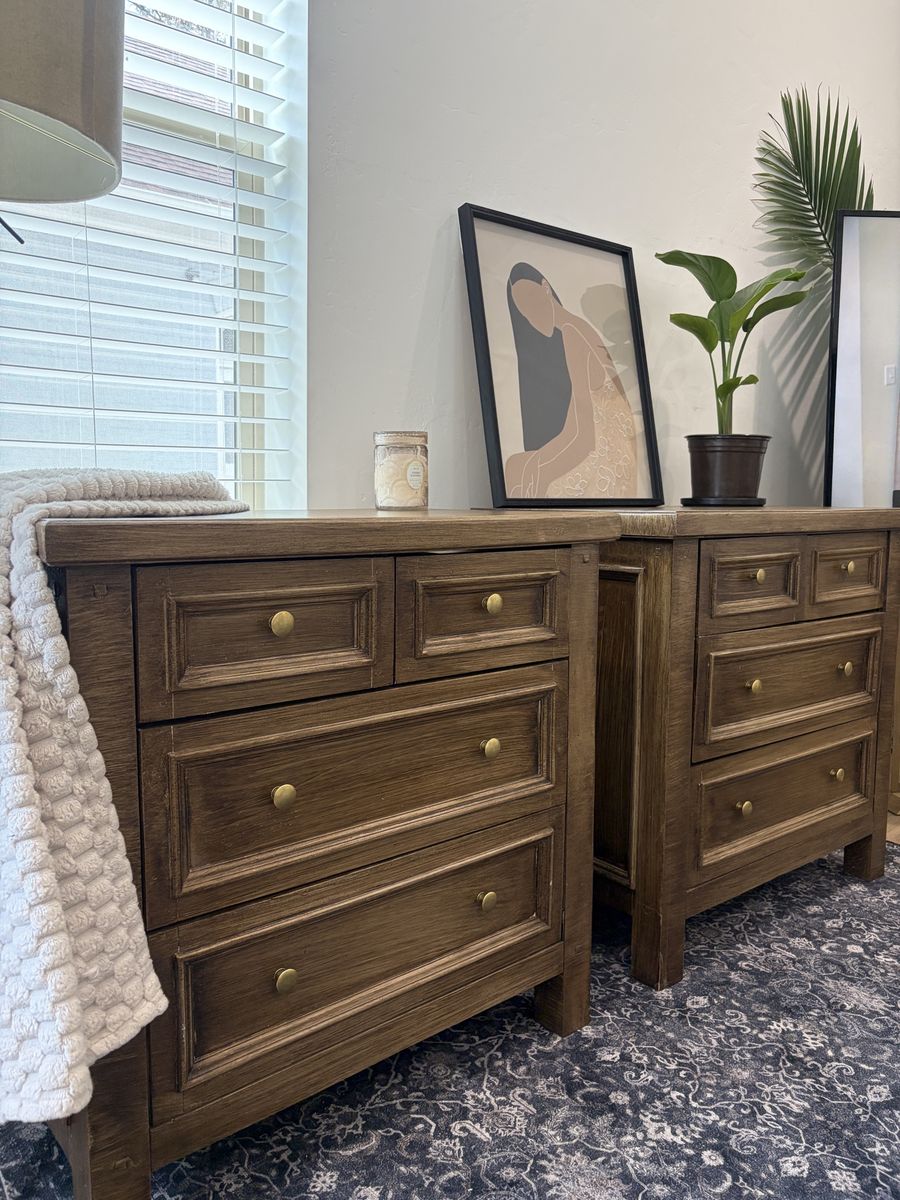 XXL pottery barn style nightstands