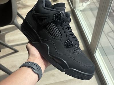 Black Cat Jordan 4 Men's Size 10.5