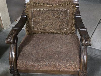 Ornate Brown Paisley Sofa, Loveseat, and Armchair Set - Traditional Style Furniture