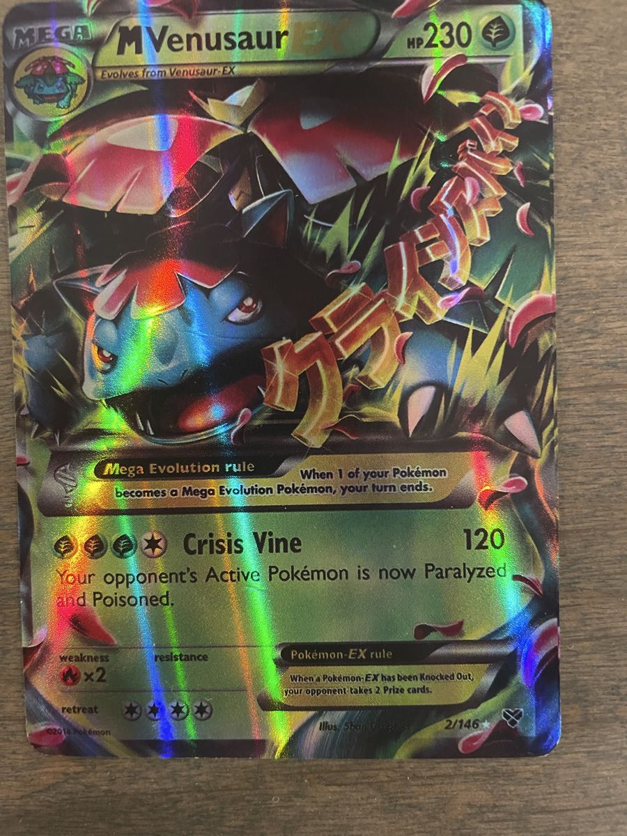 Pokemon M Venusaur EX 2/146 Holo Card
