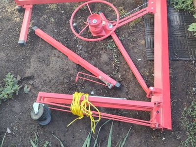 Red Drywall Lift Panel Hoist Sheetrock Lifter, Used - Good Condition