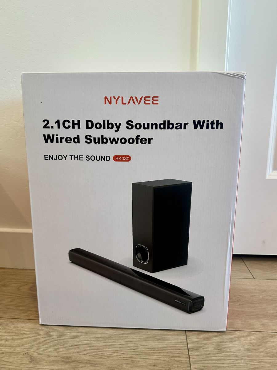 2.1ch Dolby Soundbar With Wired Subwoofer