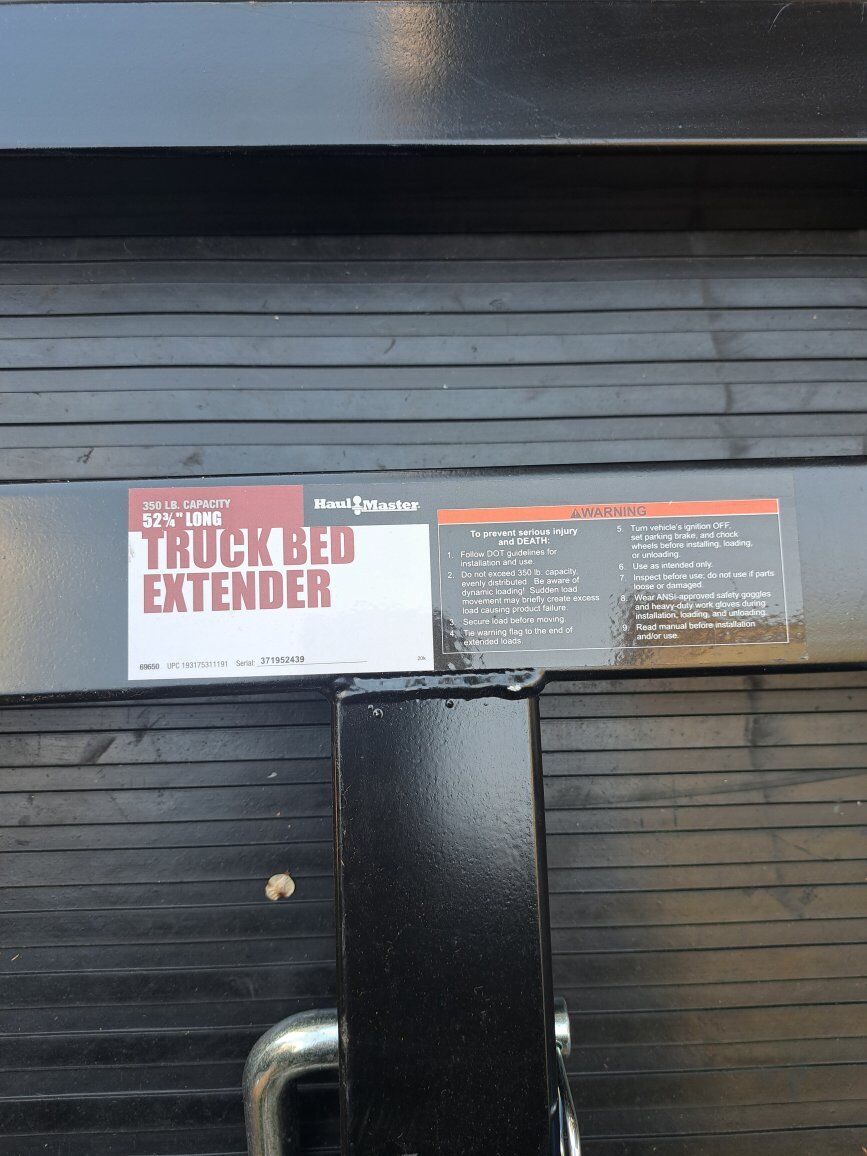 haul master 69650 truck bed extender 52-3/4" long