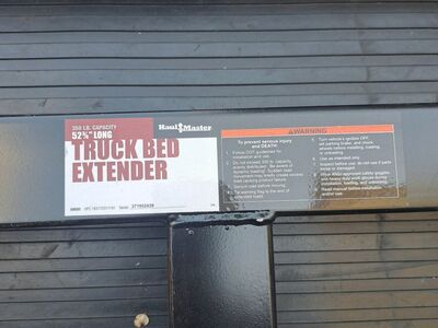 haul master 69650 truck bed extender 52-3/4" long