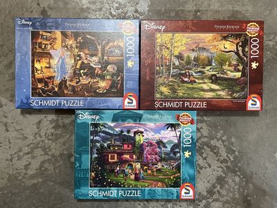 NEW: Disney Thomas Kinkade Fox & Hound, Pinocchio, Encanto Puzzles