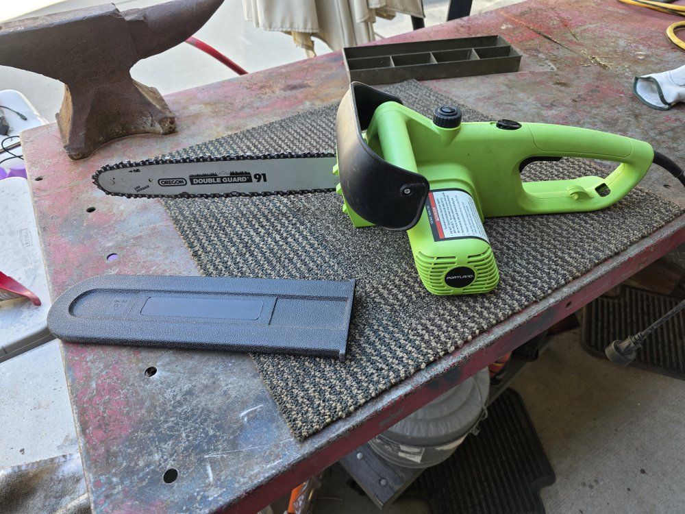 Portland 14-Inch Corded Electric Chainsaw with Oregon Double Guard Bar