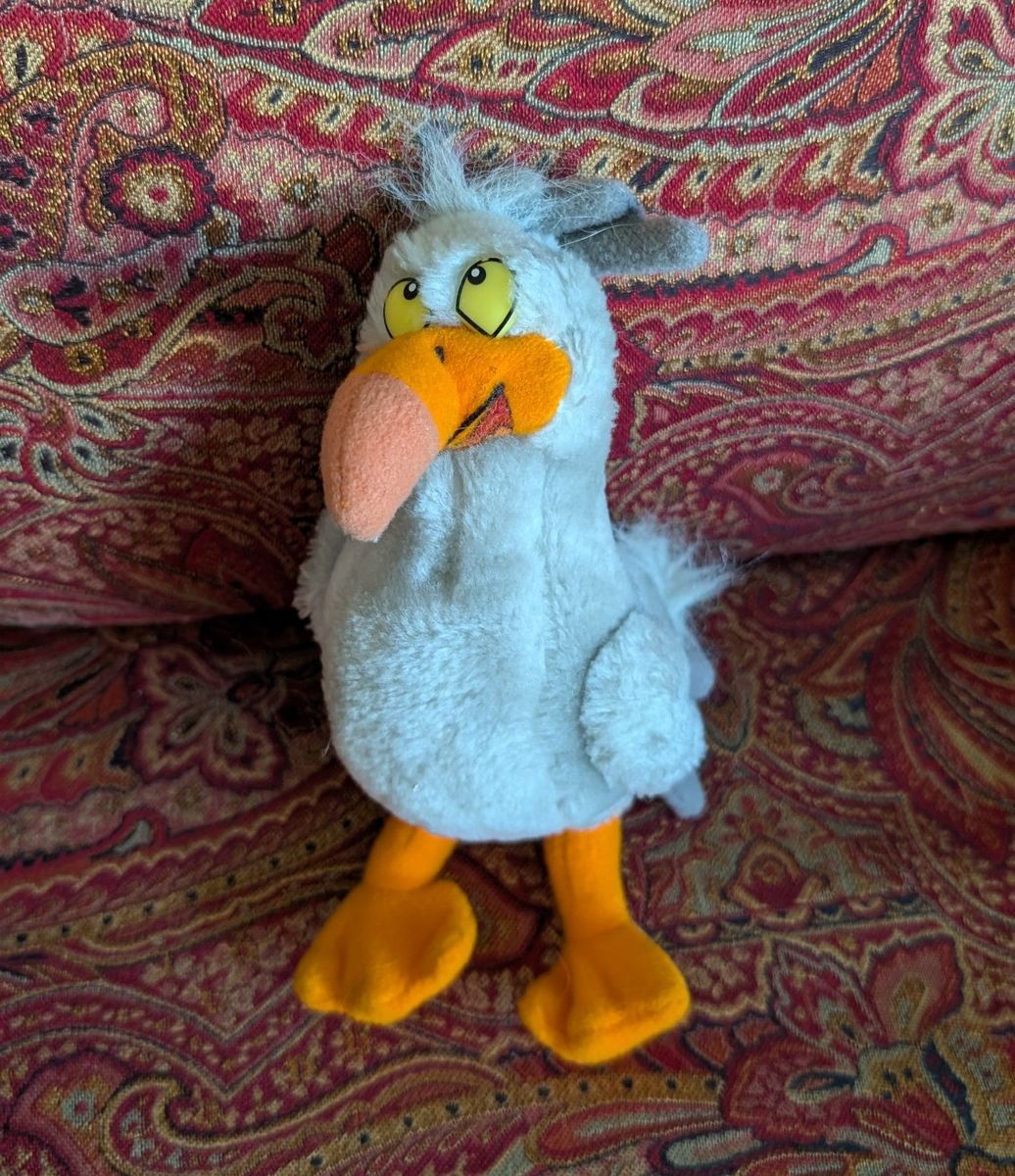 Vintage The Little Mermaid Scuttle Plush